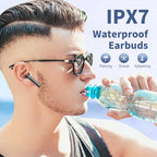 Jrwaro Wireless Earbuds Bluetooth 5.4 IPX7 Waterproof Ear Buds