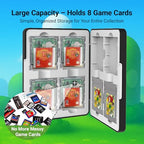 QUBAMG Game Boy Cartridge Case with Magnetic Hard Shell