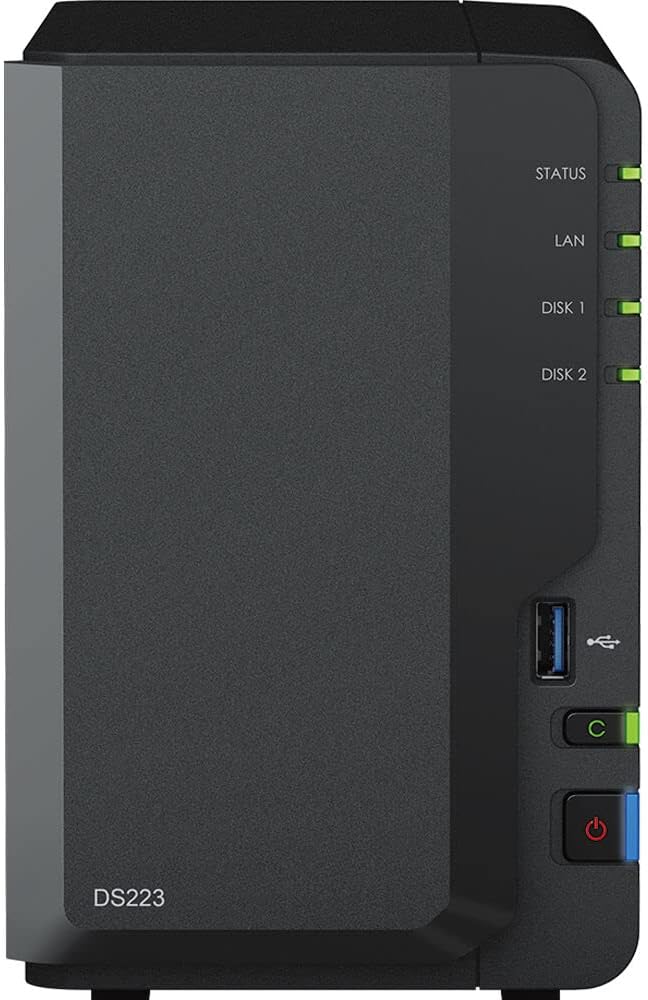 Synology DS223 DiskStation NAS 16TB HDD Storage