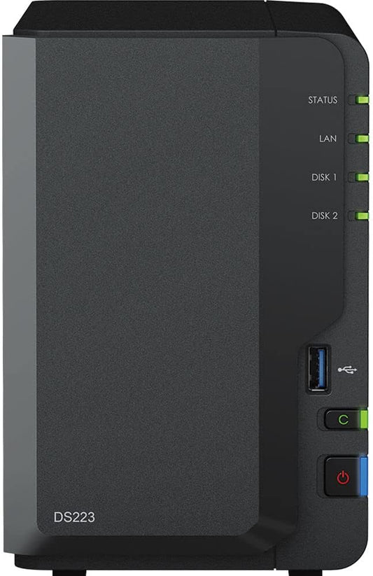 Synology DS223 DiskStation NAS 16TB HDD Storage