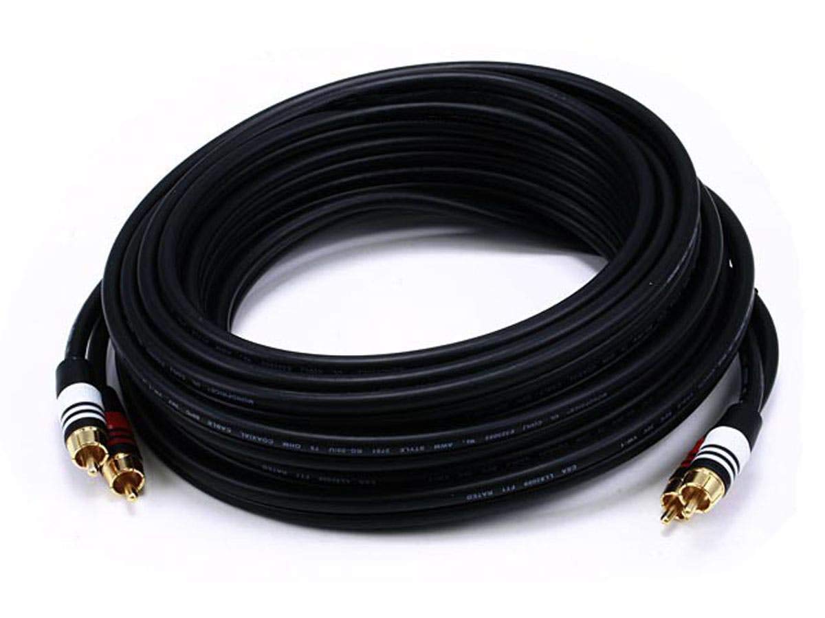Monoprice 105346 Premium RCA Audio Cable 1.5ft