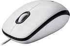 Logitech 910-005004 M100 Wired USB Mouse White