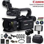 Canon 3666C002 XA40 4K Camcorder Advanced Bundle (Renewed)