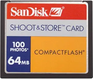 SanDisk SDCFS-64-A10 64MB CompactFlash Memory Card — main product image