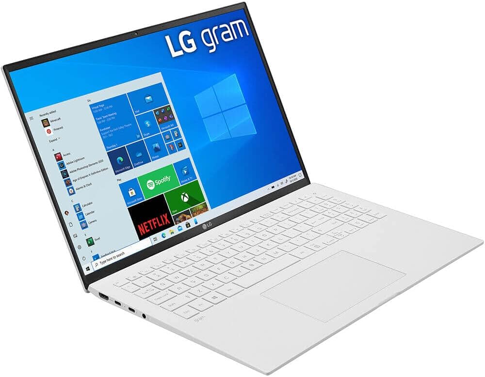 LG 16Z90P 16-Inch Gram Ultra Lightweight Laptop White