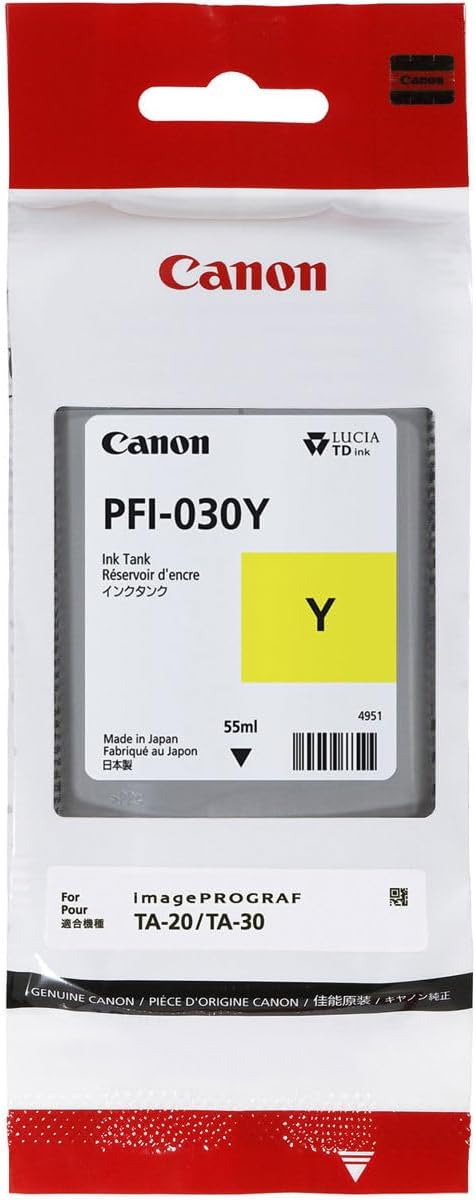 Canon PFI-030 Ink Tank Kit - Matte Black, Black, Magenta, Cyan, Yellow