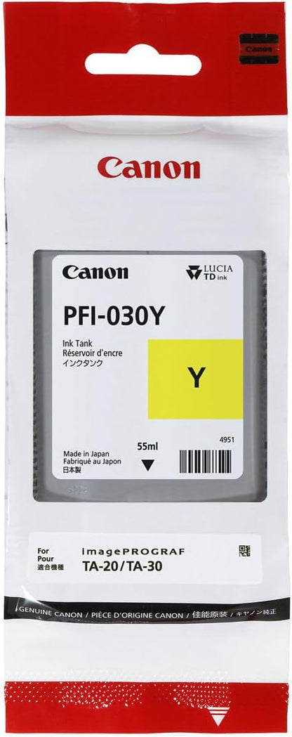 Canon PFI-030 Ink Tank Kit - Matte Black, Black, Magenta, Cyan, Yellow