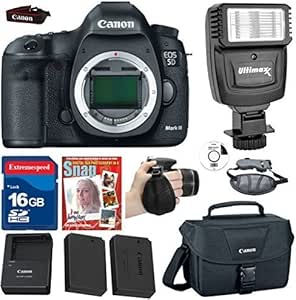 Canon 5DMK3 EOS 5D Mark III DSLR Body + Bundle