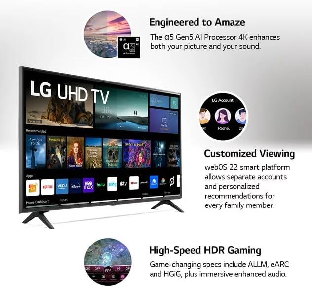 LG LG/[UNIQUE_IDENTIFIER] 55" 4K UHD Smart TV Renewed