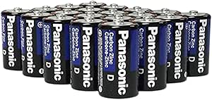 Panasonic 4330211961 Super Heavy Duty D Batteries - 24 Pack