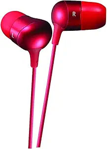 JVC HAFX35R Soft Marshmallow In-Ear Headphones Red