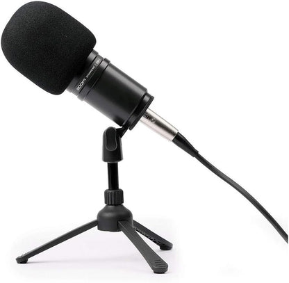 Zoom ZMP4K6 PodTrak P4 Podcast Recorder Mic Bundle