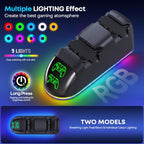 OIVO PS5 Dual Controller Charging Station with RGB Lighting