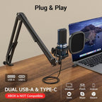 TONOR TC-777 USB Cardioid Condenser Podcast Microphone