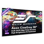 Elite Screens AR92DHD3 Aeon CineGrey 3D Projector Screen