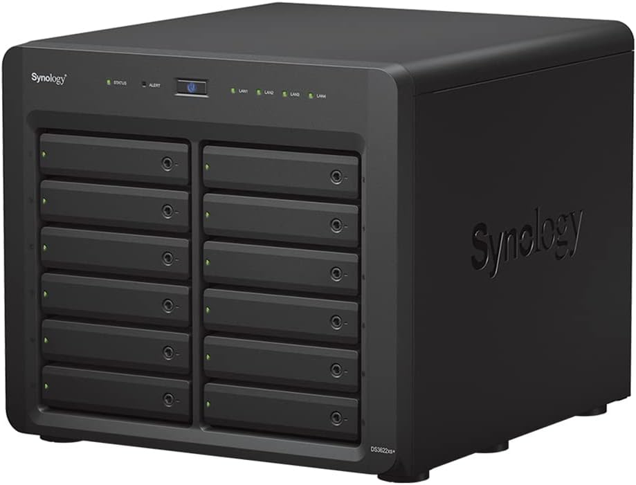 Synology DS3622xs+ 216TB NAS Server 10GbE Xeon 48GB