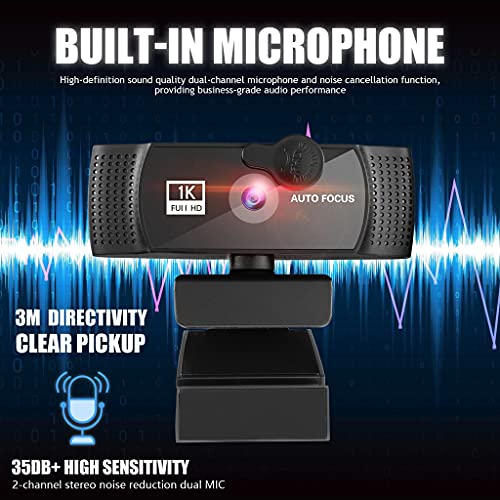 DDYYDS 4K Plug-and-Play Webcam with Privacy Shutter — main product image