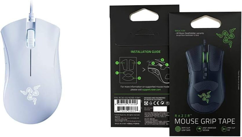 Razer Essential DeathAdder Mouse Mercury White — main product image