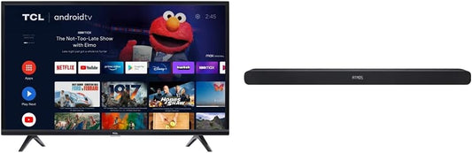 TCL 32S334 32-Inch Smart Android TV with Alto 8 Sound Bar