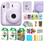 Fujifilm Instax Mini 12 Lilac Purple Instant Camera Bundle