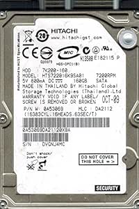 Hitachi HTS722016K9SA01 160GB 7200RPM SATA Hard Drive