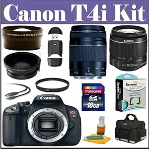 Canon EOS Rebel T4i Camera - 18-55mm & 75-300mm Lens Kit