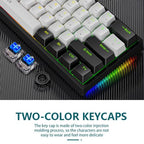 ELMWODHJ 60% Compact Wired Mechanical Gaming Keyboard
