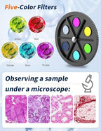 VOBU Compound Trinocular Microscope with Dual LED Illumination