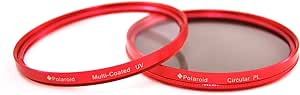 Polaroid PLFILUVCPLKR58 58mm Filter Kit RED