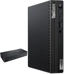 Lenovo 11DT002AUS-4376-239366 ThinkCentre M70q Mini PC Bundle