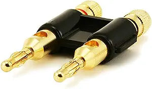 Monoprice 102945 Dual 24k Gold Plated Speaker Banana Plugs