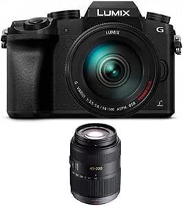 Panasonic DMC-G7HK LUMIX 14-140mm 45-200mm Lens Bundle