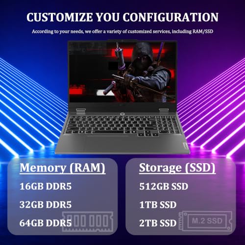 Delca Custom Lenovo LOQ RTX 4050 Gaming Laptop, 15.6