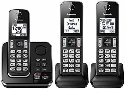 Panasonic KX-TG163K Dect 6.0 3 Handset Renewed Telephone