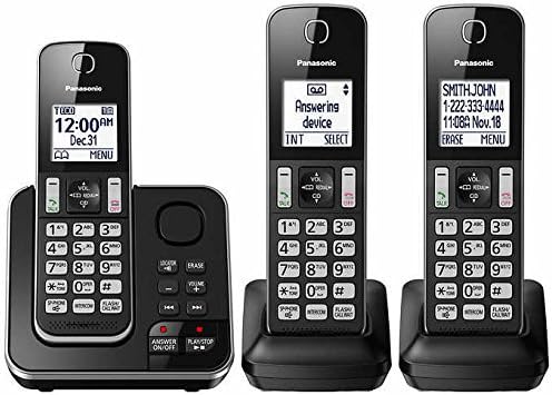 Panasonic KX-TG163K Dect 6.0 3 Handset Renewed Telephone