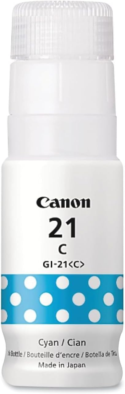 Canon GI-21 Cyan Ink Bottle MegaTank Printers