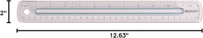 Westcott 00402 12-Inch Smoke Gray Plastic Ruler