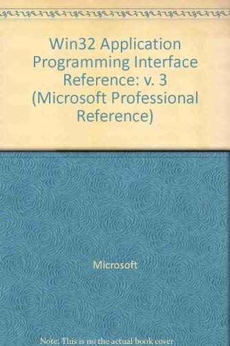 Microsoft Win32 Programmer's Reference Functions A-G