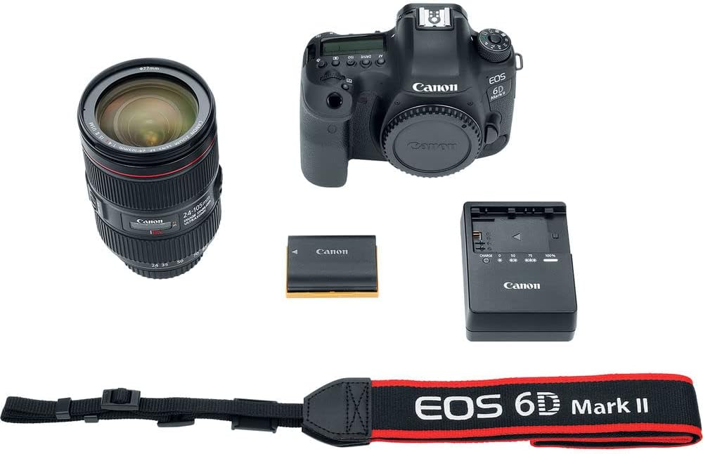 Canon 1897C009 EOS 6D Mark II 24-105mm Lens Renewed