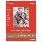 Canon 2311B001 Photo Paper Plus Glossy II 8.5x11 20 Sheets