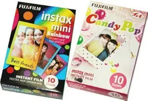 Fujifilm LYSB00FCK541S-ELECTRNCS Instax Mini Film Candy Pop & Rainbow
