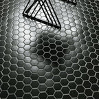 MSI AMZ-MD-00556 Black Hexagon Porcelain Mosaic Tile Backsplash