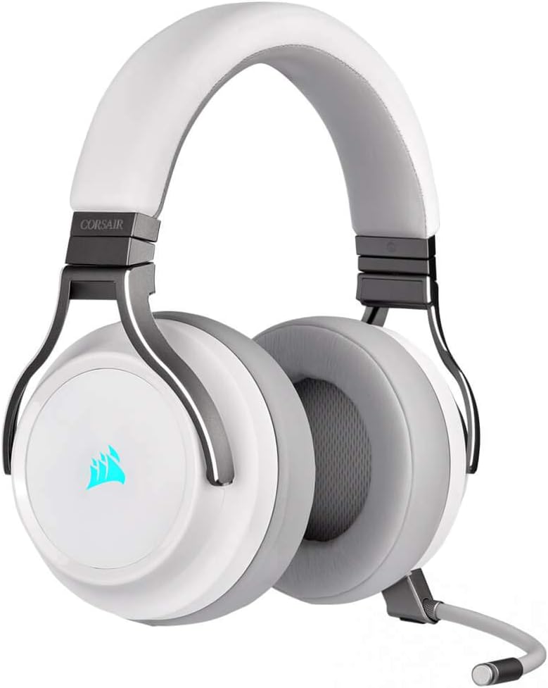 Corsair CA-9011186-NA Virtuoso RGB Wireless Gaming Headset White — main product image