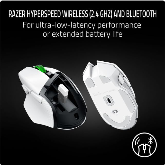 Razer Basilisk V3 X HyperSpeed White Wireless Gaming Mouse