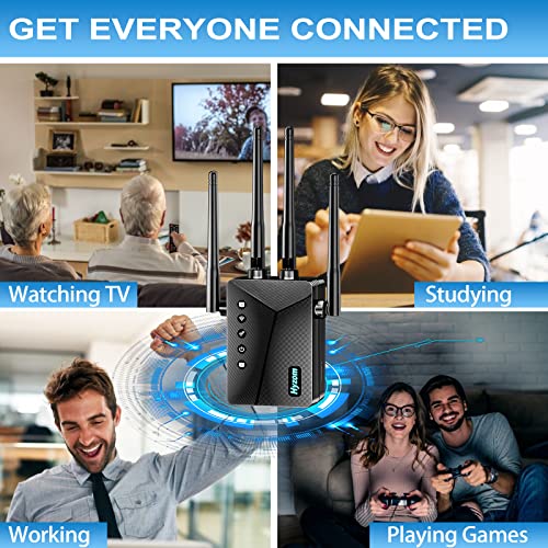 Hyzom WiFi Range Extender and Dead Zone Signal Booster — main product image
