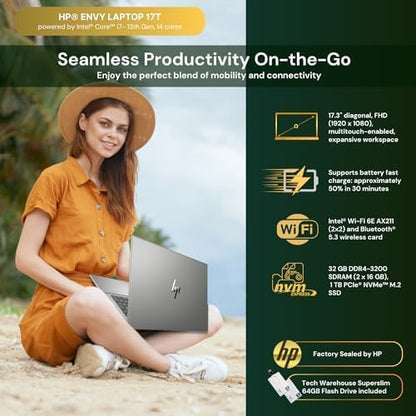HP Envy 17T Ultra 7 Touchscreen 17.3" Laptop 32GB RAM,1TB SSD