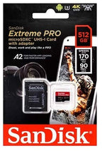 SanDisk 512GB-TF-Extreme Pro Micro SD Card + Reader