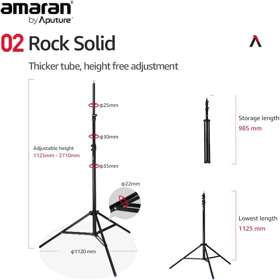 Aputure Light Stand Lightweight Aluminium 2.8m