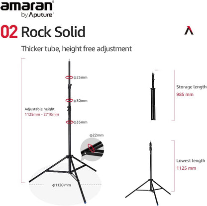 Aputure Light Stand Lightweight Aluminium 2.8m