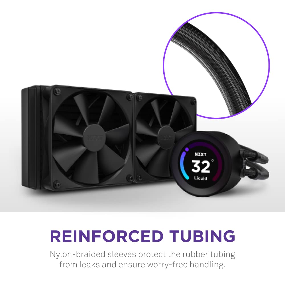 NZXT Kraken Elite 240 RL-KN24E-B1 AIO Liquid CPU Cooler